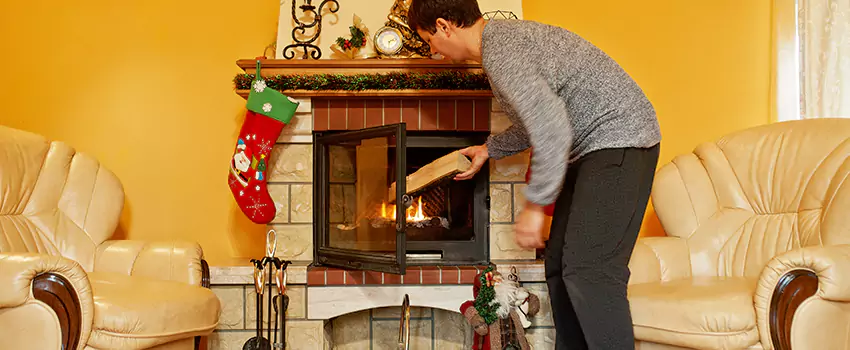 Rusted Metal Fireplace Restoration in Marysville, Washington