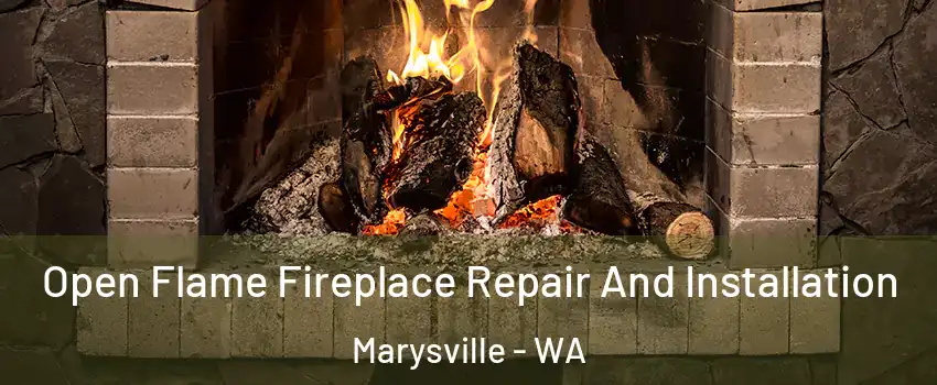  Open Flame Fireplace Repair And Installation Marysville - WA